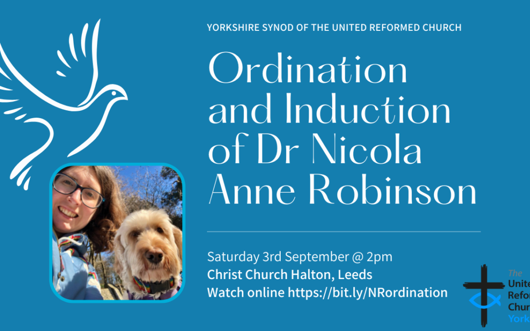 Ordination Livestream coming up! – Dr Nicola Anne Robinson
